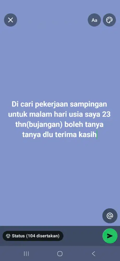 Di cari kerjaan
