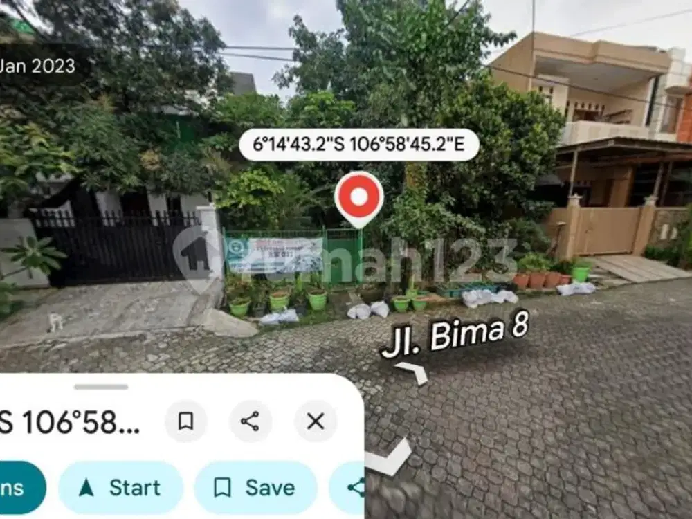 Dijual Lahan Lokasi Strategis Perumahan Bumi Satria Kencana Bekasi Selatan