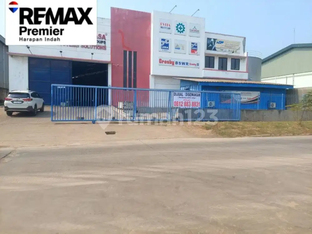 Warehouse & Kantor 2 Lantai Bekasi Marunda Center HGB Kawasan Pergudangan dan Industri Deket Acces Tol