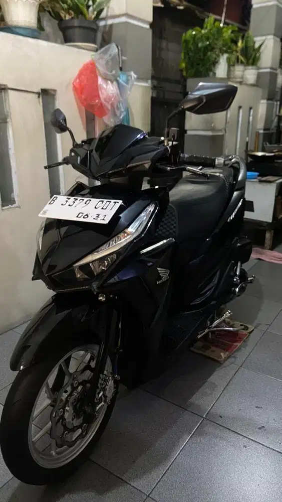 DIJUAL HONDA VARIO 150 LED OLD 2016 – BLACK MODIFIKASI