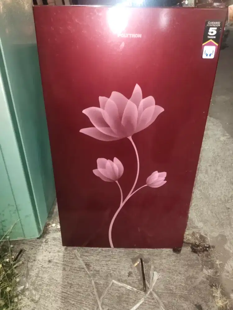 Kulkas 1pintu polytron orisinil pabrik komplit mulus normal dingin bku