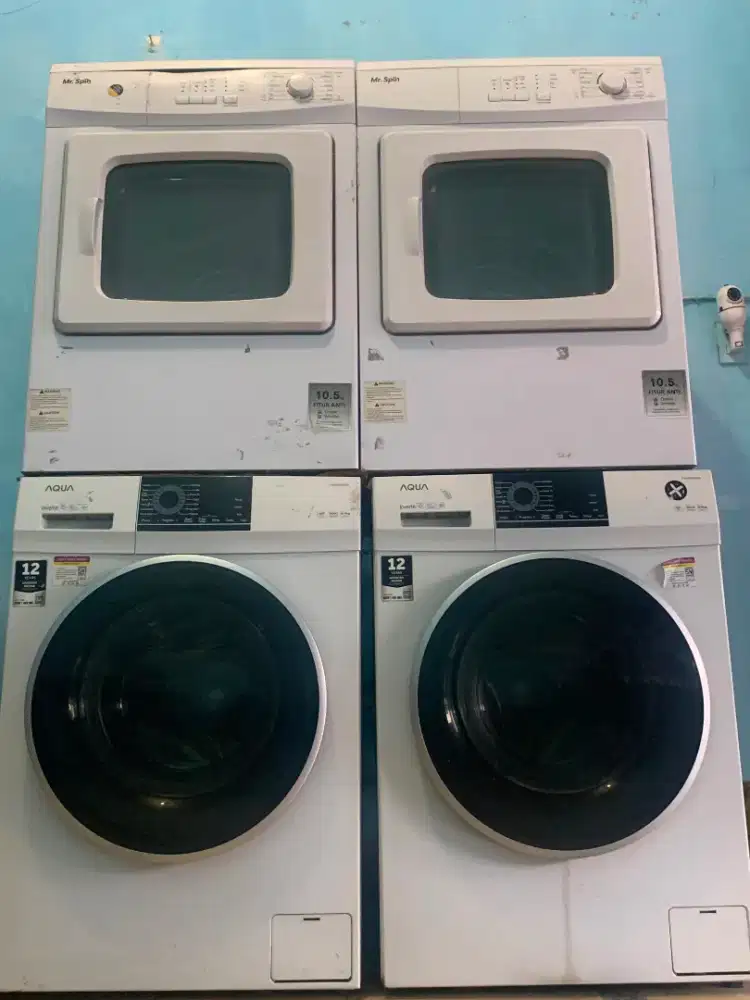 Dijual mesin laundry + perlengkapan laundry