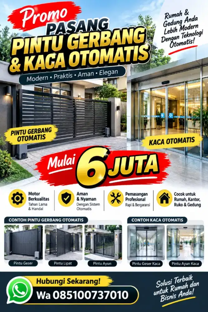 Jual dan pasang pintu otomatis