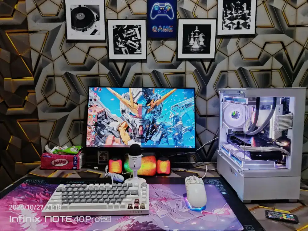 PC Gaming Fullset Fullwhite