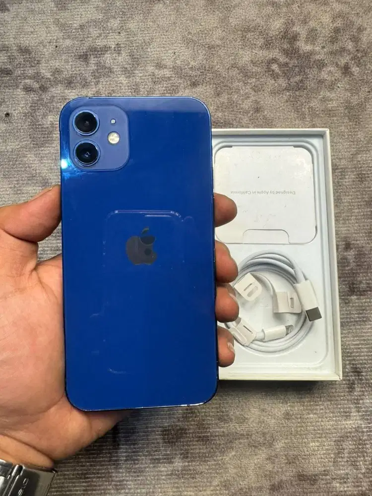 Dijual iPhone 12 64GB Blue Registered Beacukai