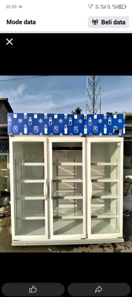 Chest chillir showcase 3 pintu mrk panasonic