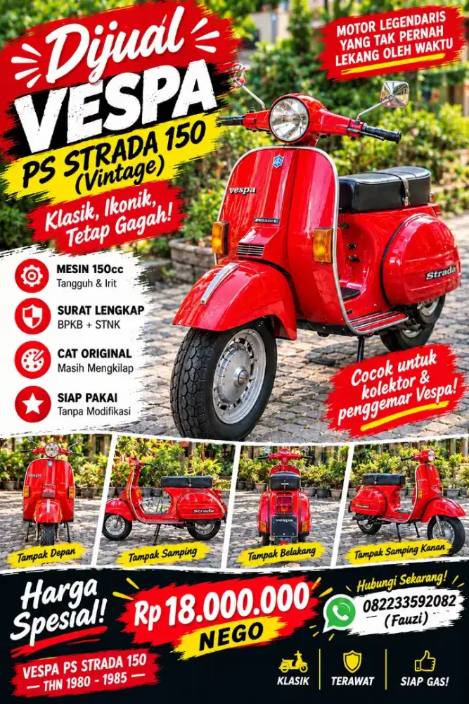 Vespa PS Strada 150 Tahun 1985