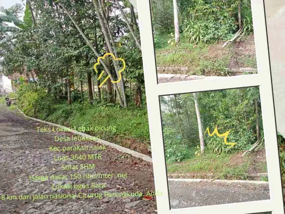 loksi jual murah di parakan salak sukabumi buat Villa sejuk