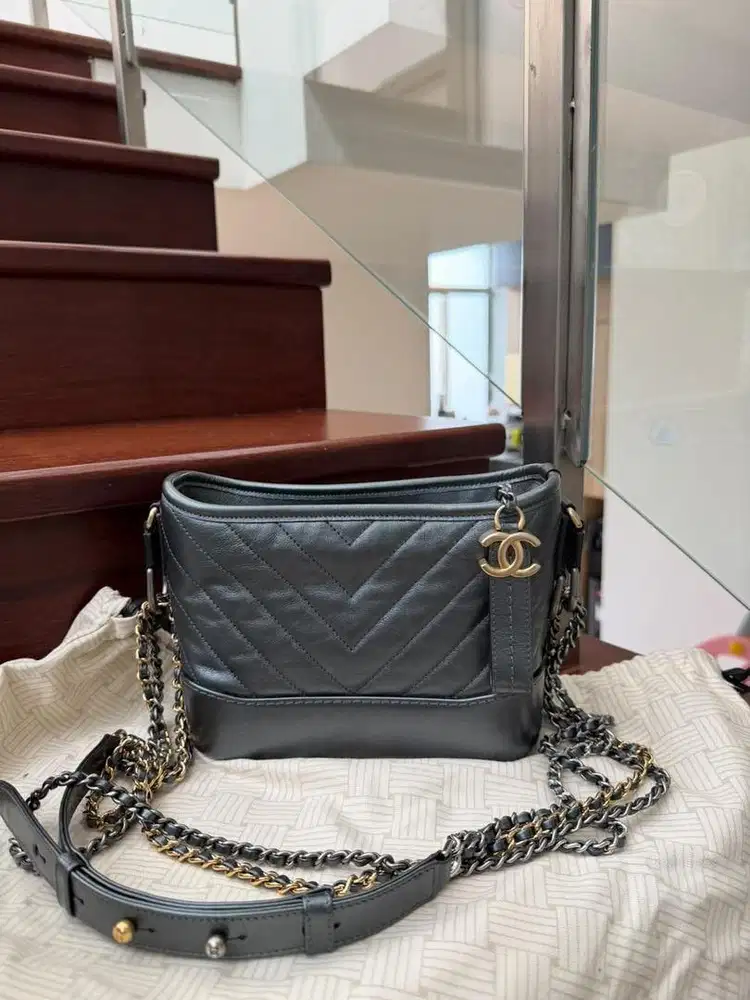 Chanel tweed calfskin gabrielle