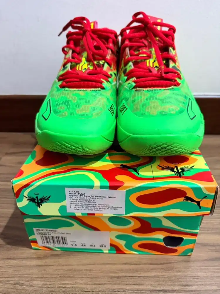 VNDS sepatu basket puma lamelo ball MB01 thermal us10,5 / eur44 bekas