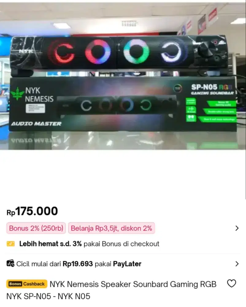 SOUND BAR NYK NEMESIS SP - N05