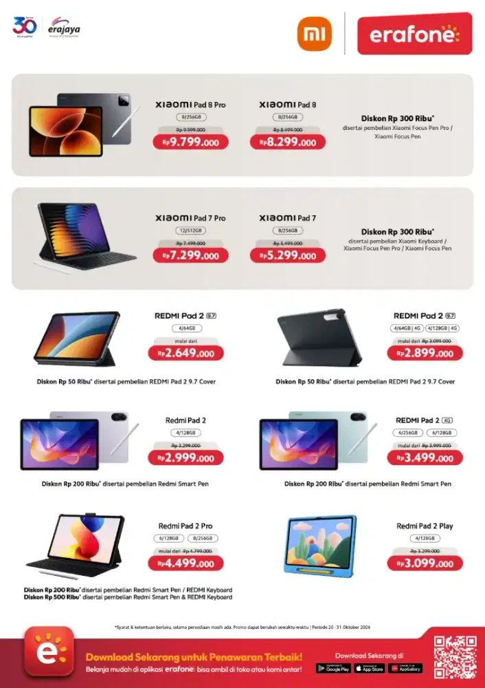 Cash / Kredit Tablet Xiaomi Tanpa Dp 0%