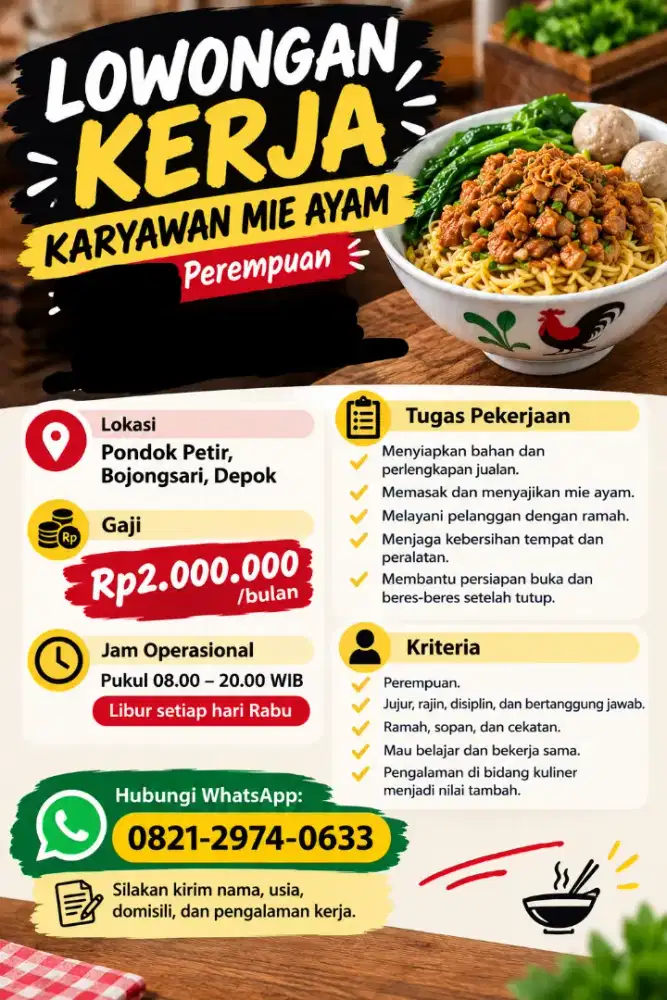 Mie Ayam Bakso Perempuan