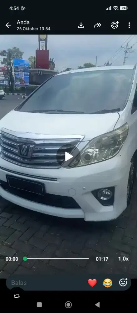 Toyota Alphard 2012 Bensin