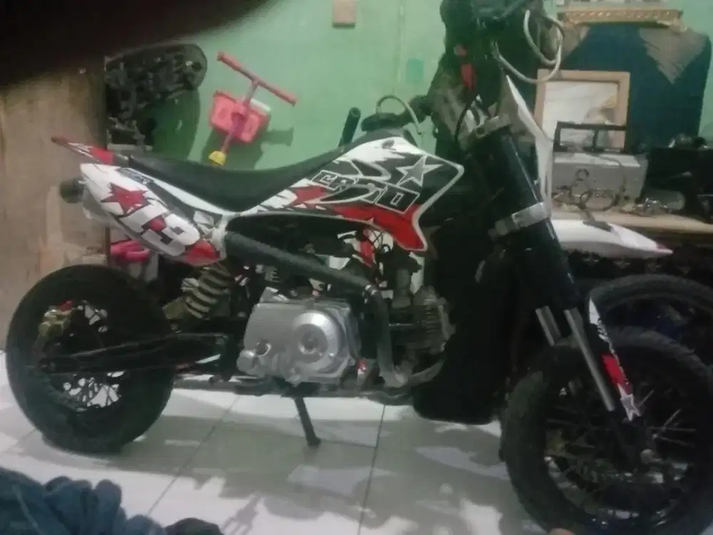 Trail mini matic125cc pabrikan lokasi central cilebut