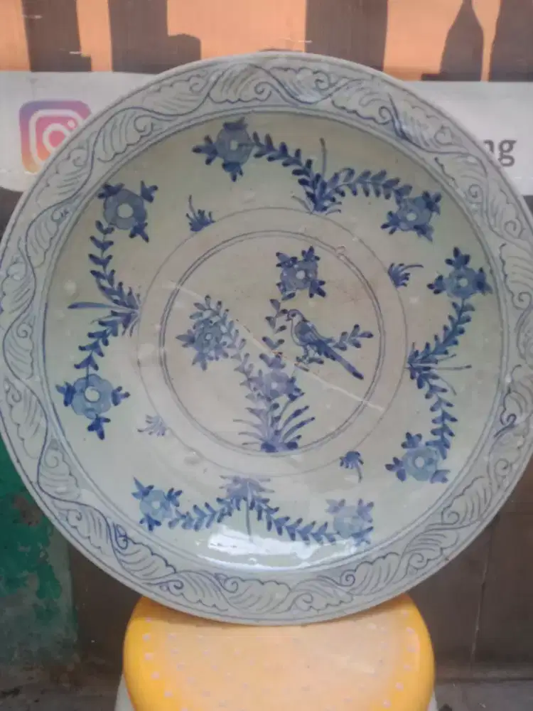 Piring pajangan 40cm lawas