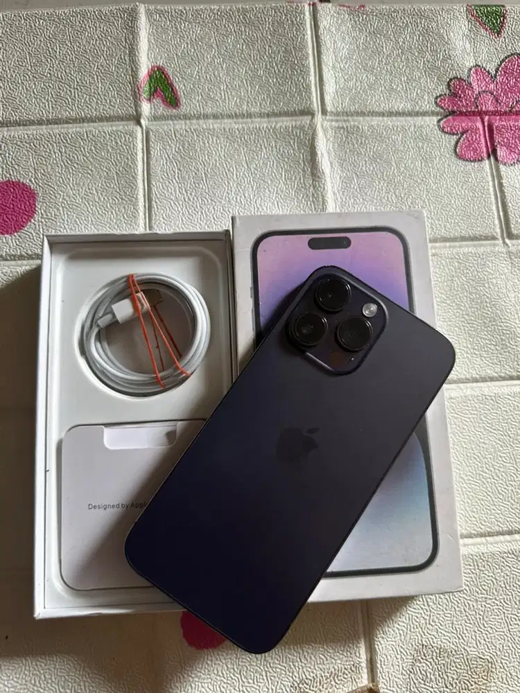 Iphone 14 pro max 256gb inter imei regist beacukai warna deep purple