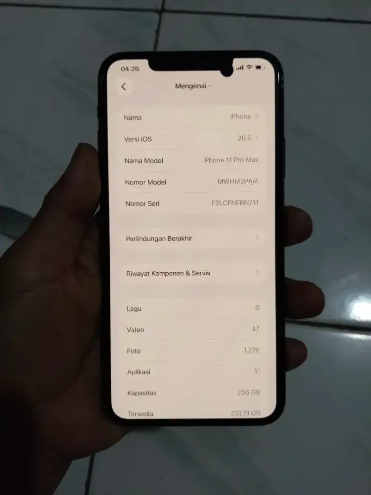 iphone 11 promax 256 GB ex ibox kel hp dus ori bawaan, MINUS
