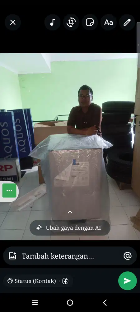 Jual mesin cuci Sharp model esm7000pgg