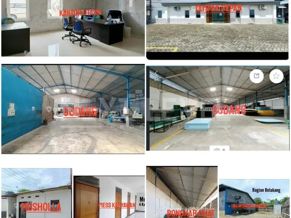 Dijual / Disewakan Gudang Siap Pakai Nol Jalan Raya Ngoro Mojosari