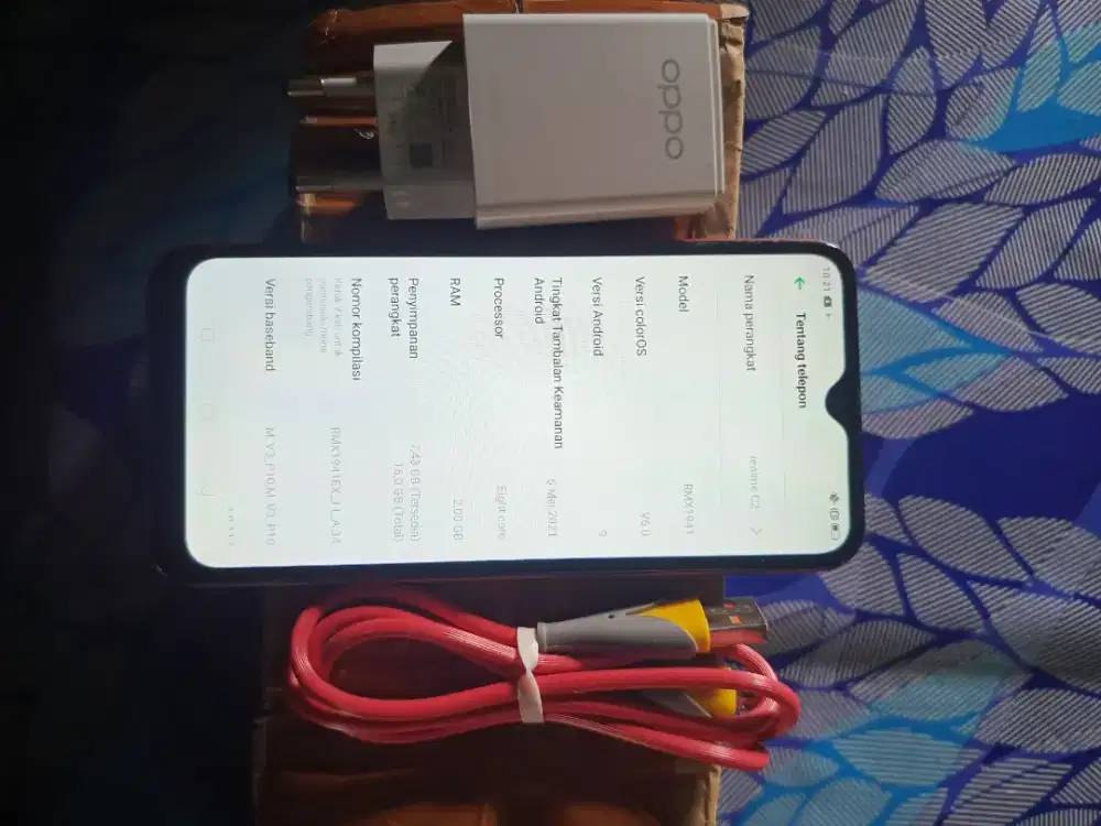 Jual hp bekas realme c2 ram 2/16 layar 6,1 inch normal
