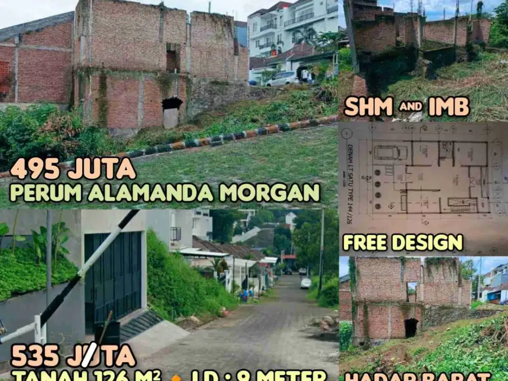 DIJUAL TANAH DI PERUMAHAN ALAMANDA MANGUNHARJO TEMBALANG SEMARANG. CLUSTER MORGAN