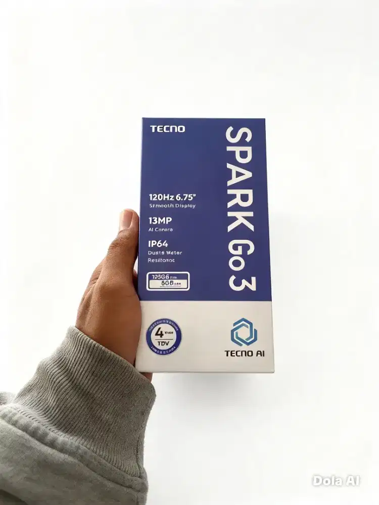Fast respon WA Tecno Spark GO3 4+4/128 Garansi resmi 1thn