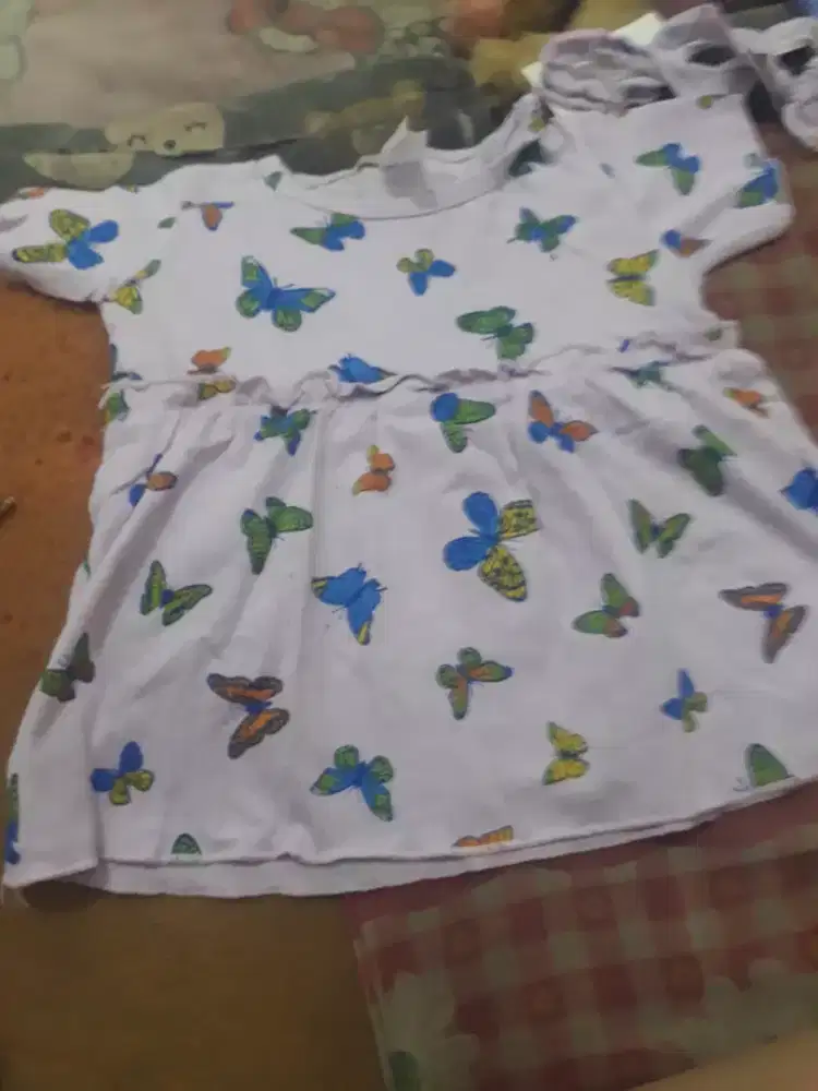 Baju bayi cwek setelan.
