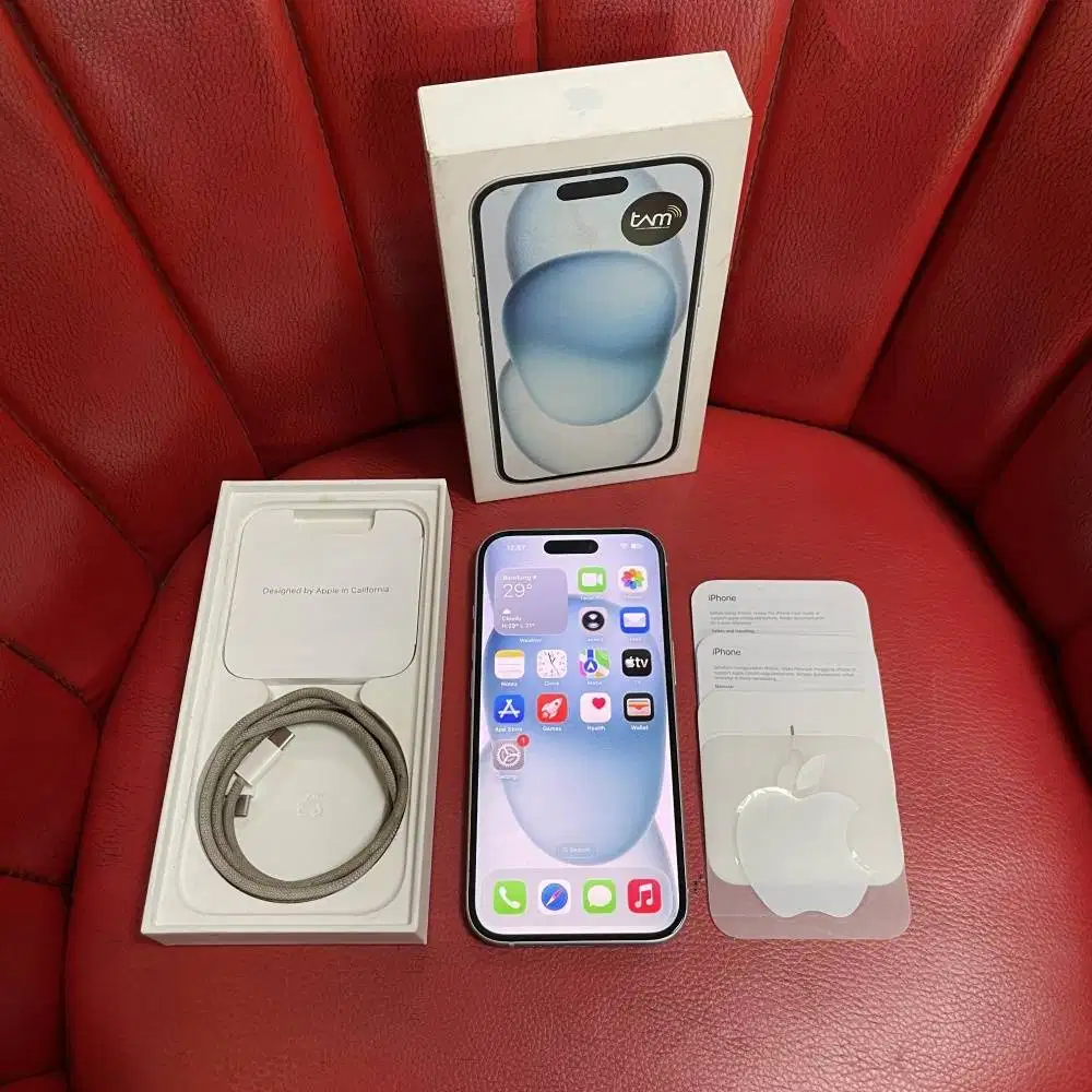 iPhone 15 128gb Blue iBox Fullset Original