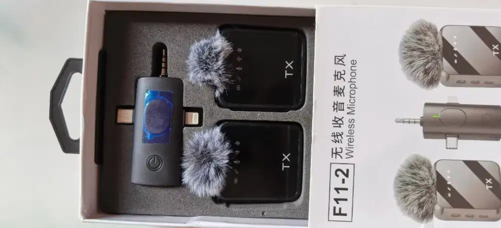 Bismillah jual microphone wireless 2 mix 3 mode suara tipe C
