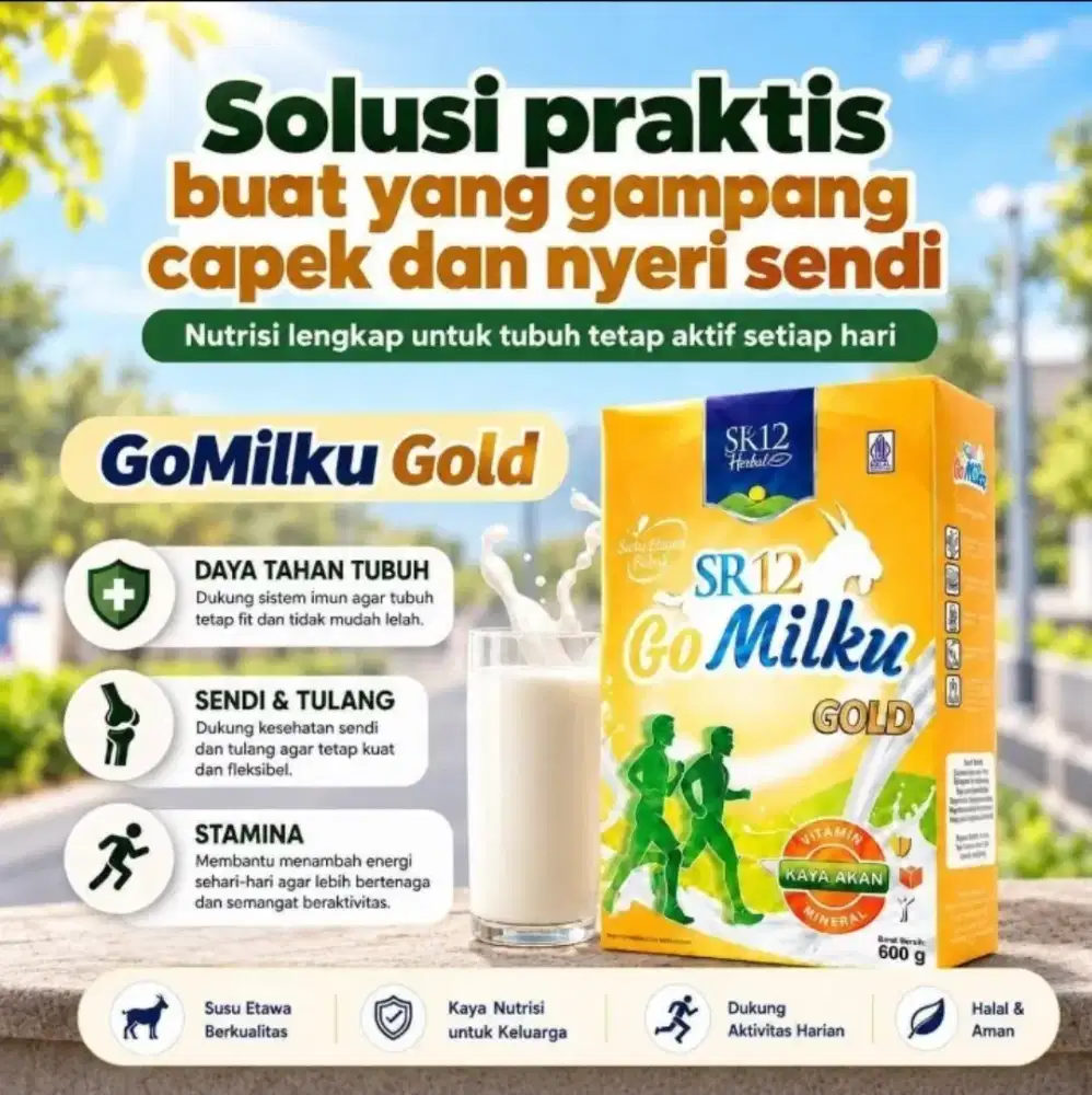 Gomilku gold untuk sendi dan tulang