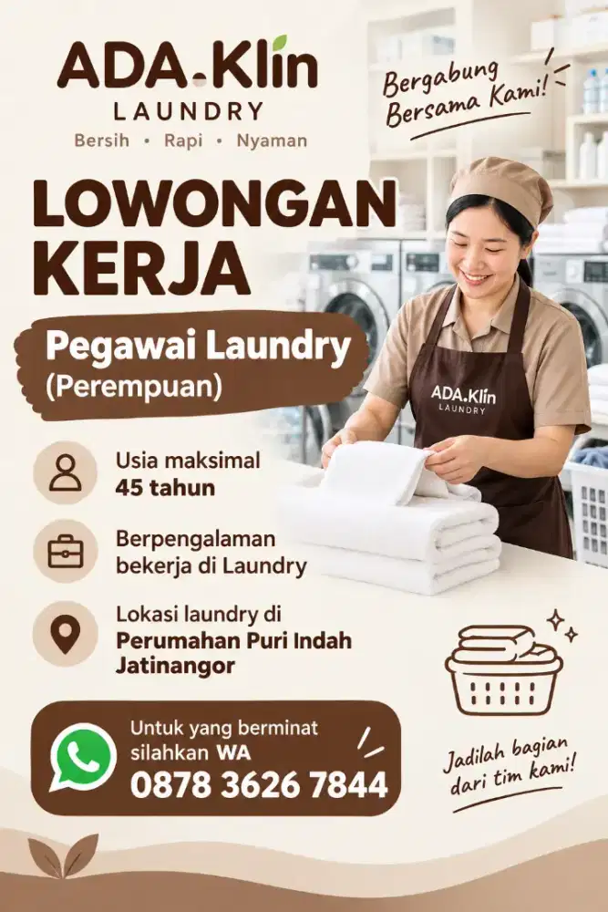 Lowongan kerja Laundry