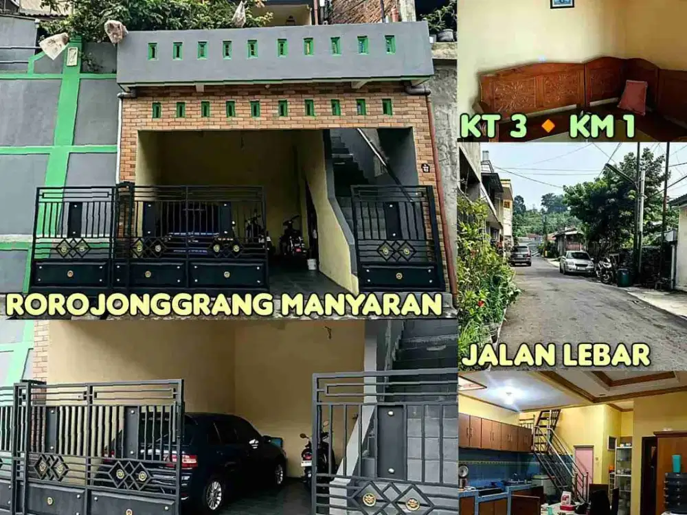 DIJUAL RUMAH MANYARAN SEMARANG. JALAN ROROJONGGRANG MANYARAN