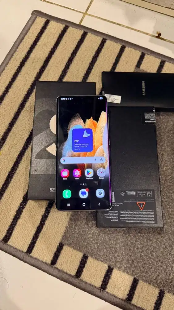 Samsung S21 Ultra silver 5G 12/256GB SEIN Lengkap