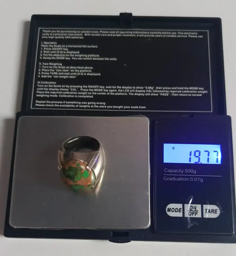 CINCIN PERAK BATU PIRUS PERSIA