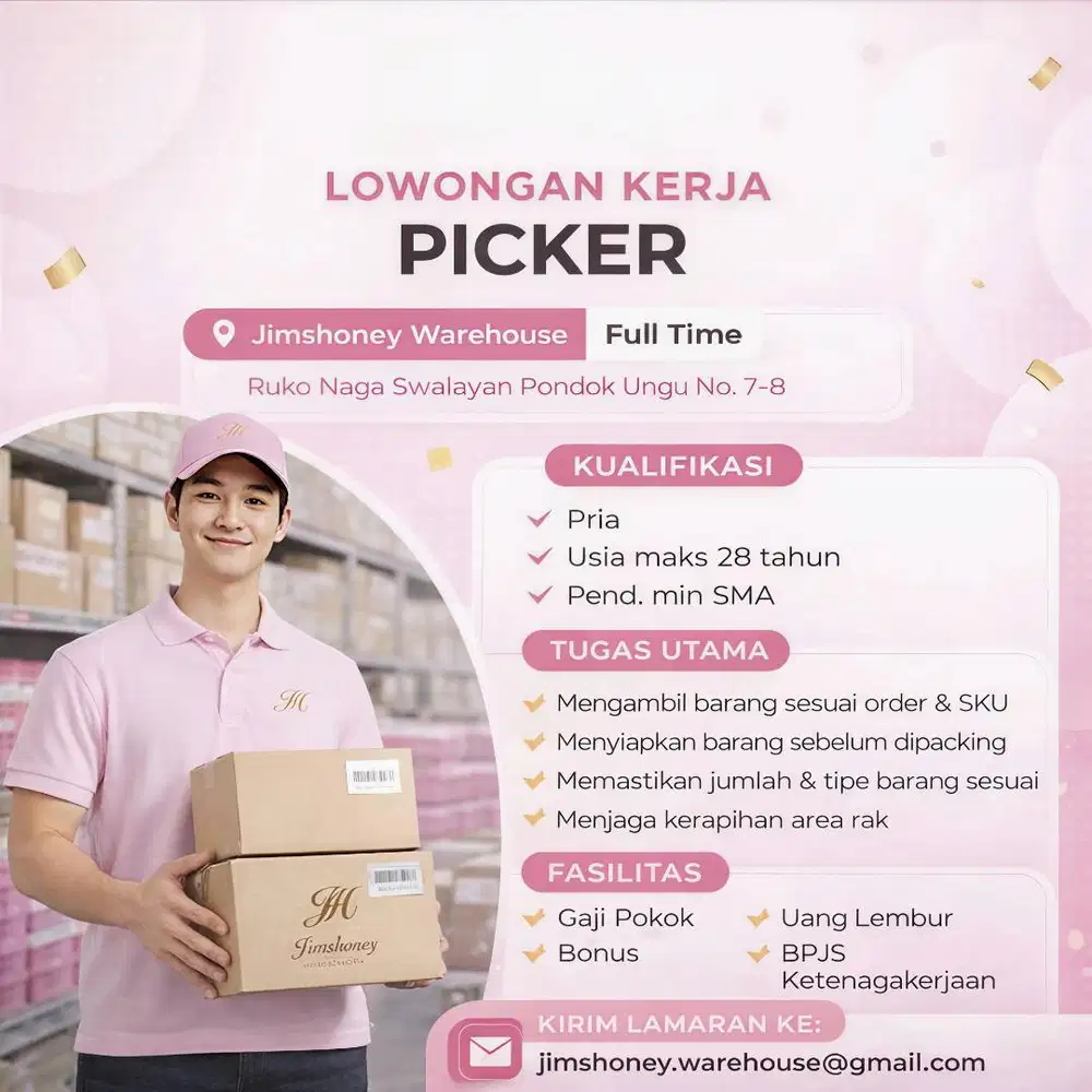 Dibutuhkan Segera Staff Picker Freelance