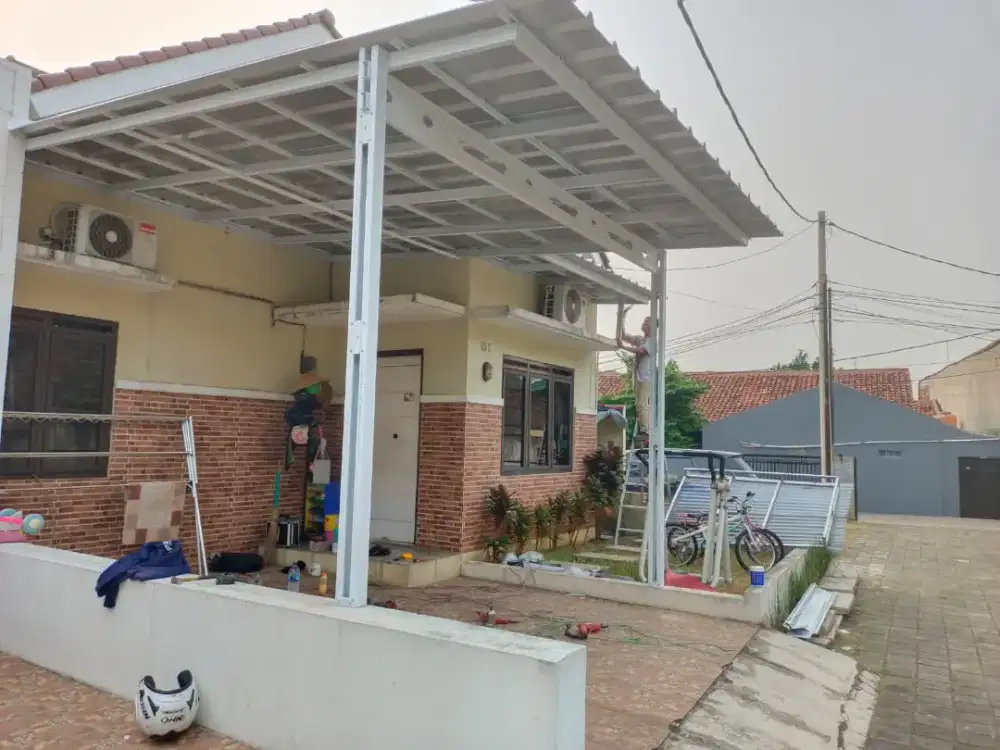 Harga promo kanopi baja ringan sebelum musim hujan