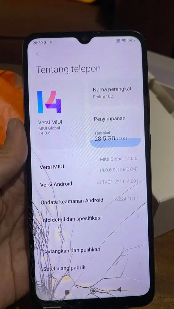 Dijual Redmi 10C 4/128GB – Kondisi Apa Adanya
