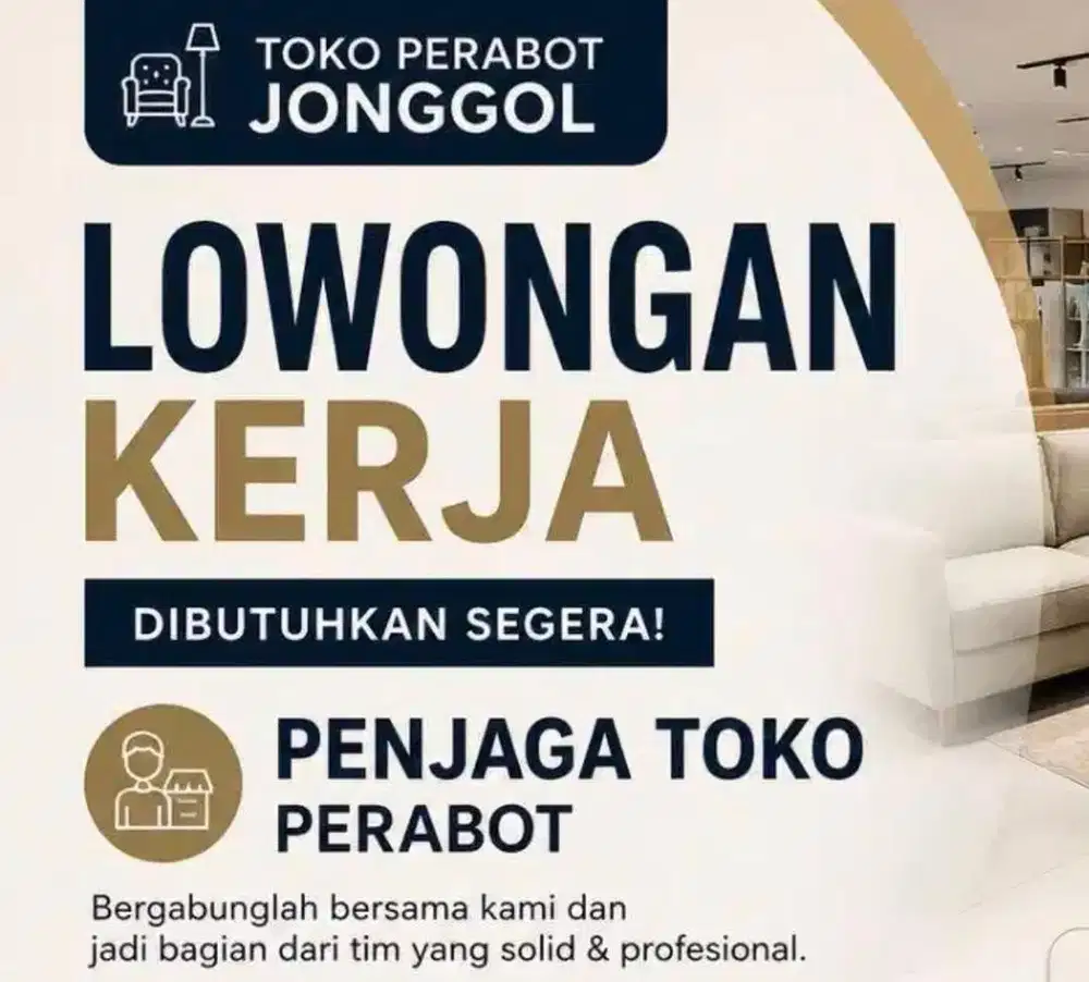 LOWONGAN KARYAWAN TOKO