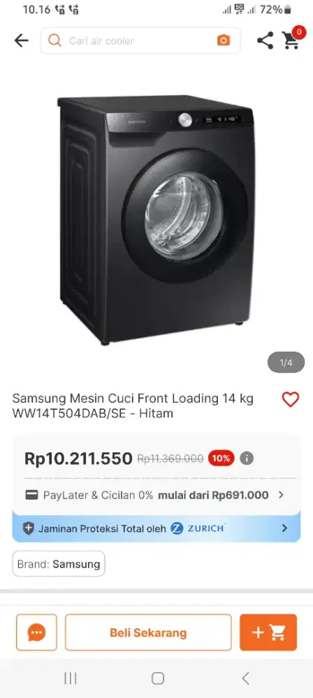 MESIN CUCI SAMSUNG 14KG