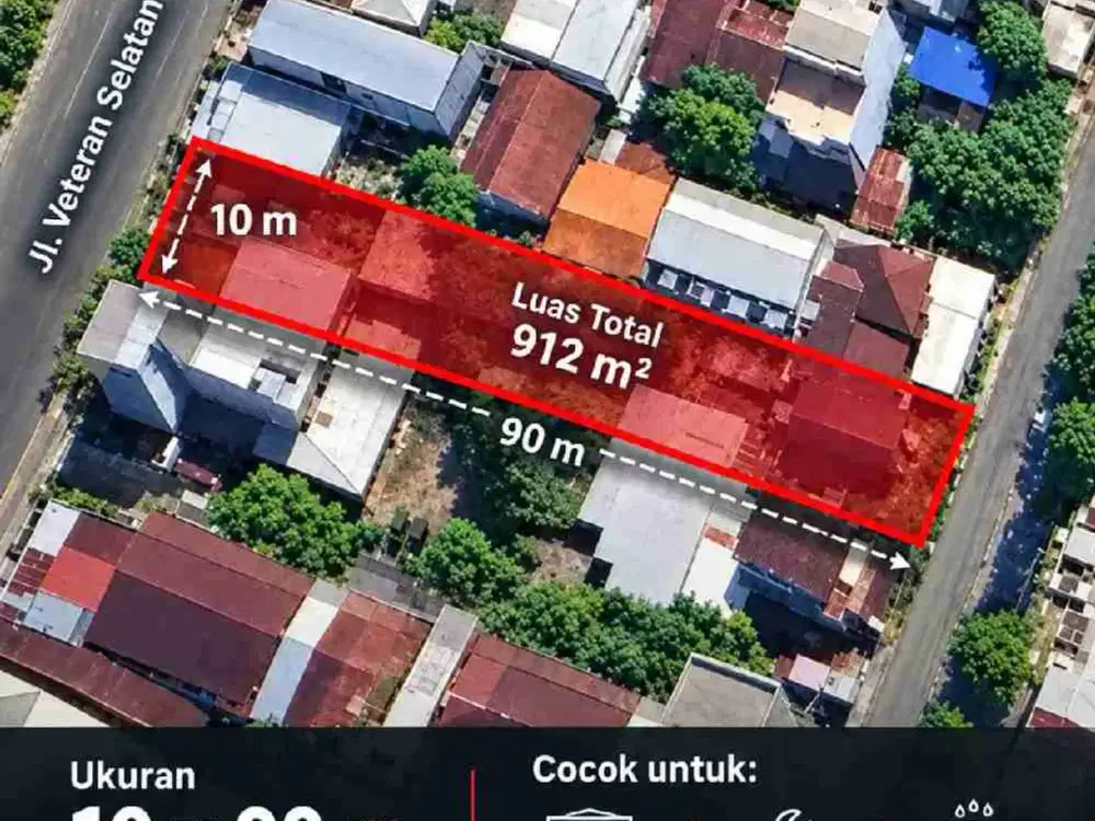 Di jual Cepat Rumah Tua Jl Vetran Selatan