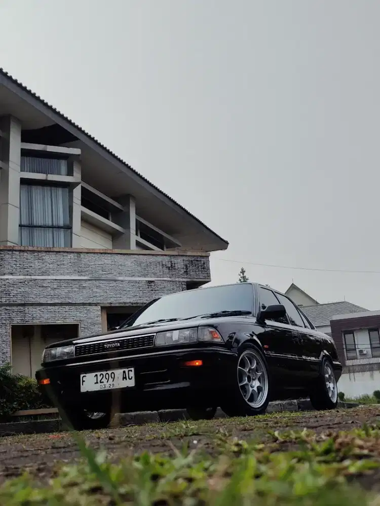 Corolla Twincam 1991 Antik Km127rb Hitam 1 Tangan Velg Wedsport R16