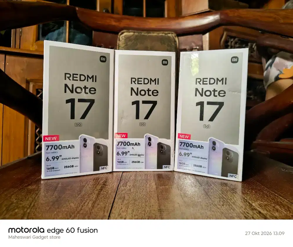 Redmi Note 17 5G Baru Garansi Resmi Batre 7.700 mAh