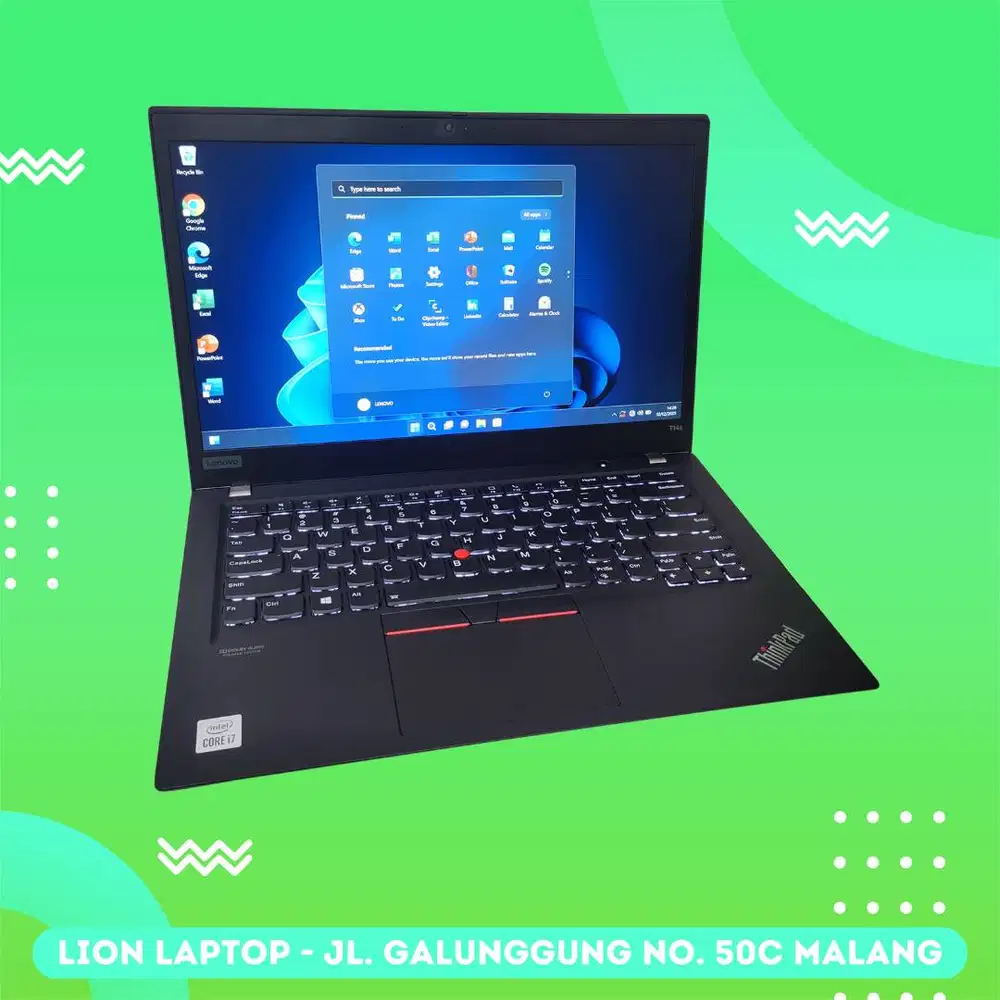 RAM 32GB Core i7 Gen 10 Slim SSD 256GB Lenovo Thinkpad T14S [28|10]