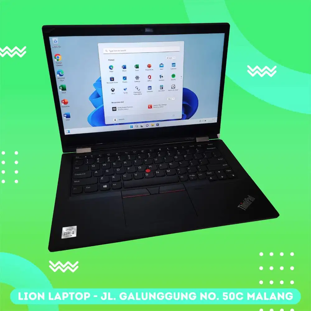 Core i3 Gen 10 Flip 360° Include Stylus Lenovo Thinkpad YOGA L13 [28|1