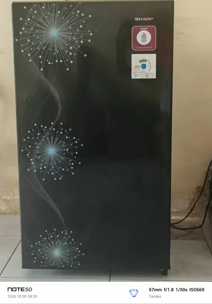 Kulkas Sharp 1 Pintu 133L Motif Kaca Mulus | Siap Pakai