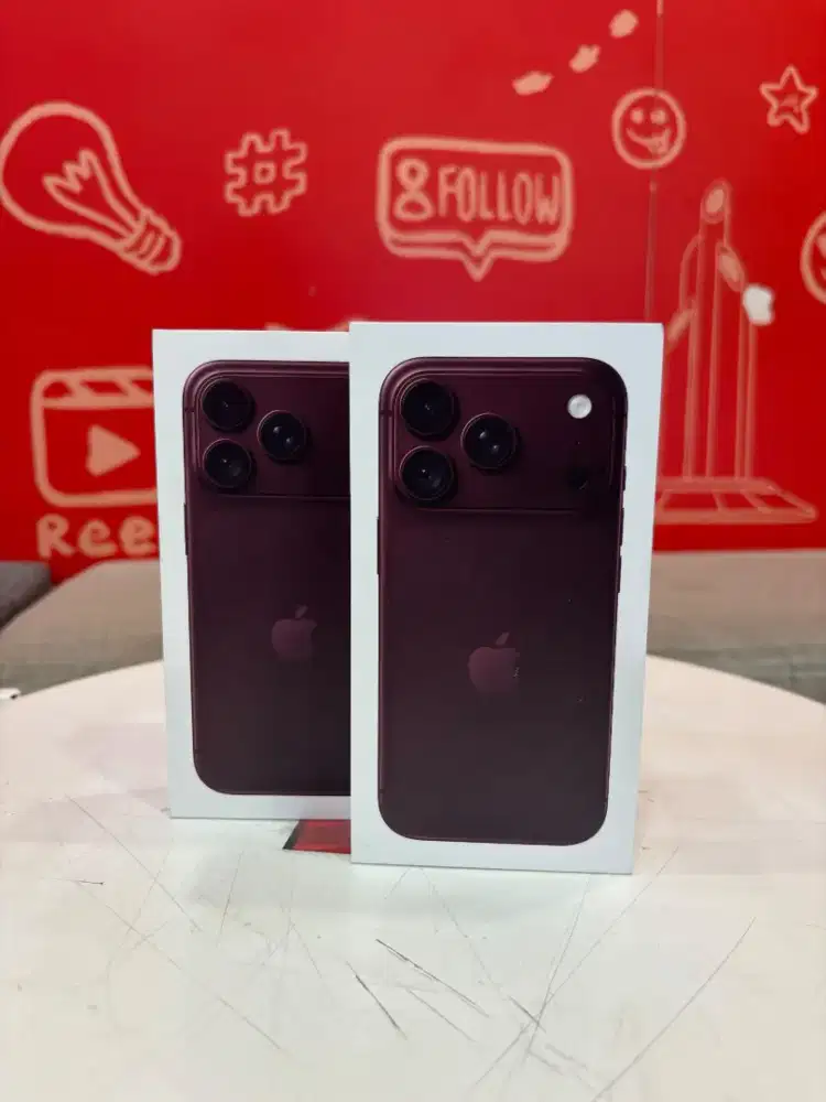 READY STOK IPHONE 18 PRO BURGUNDY STOK TERBATAS