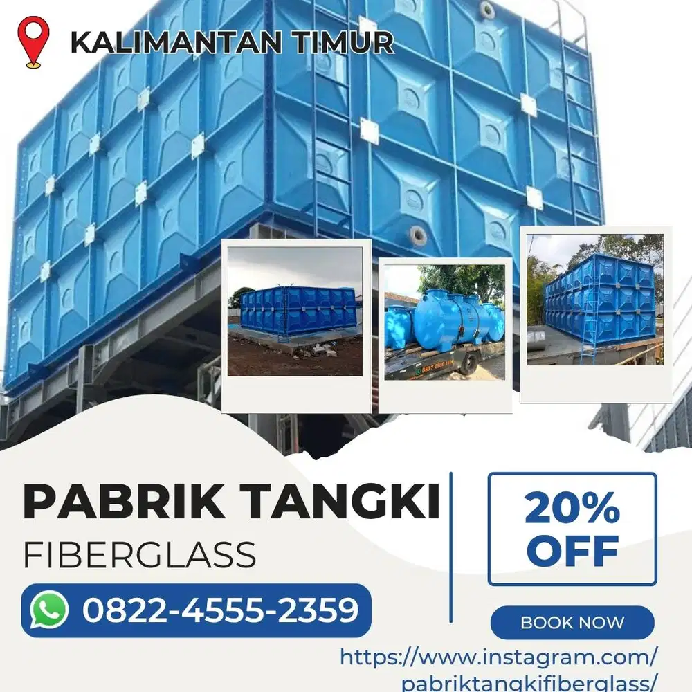 Tangki Fiberglass-Panel Tank, Roof Tank & Ground Tank Bontang