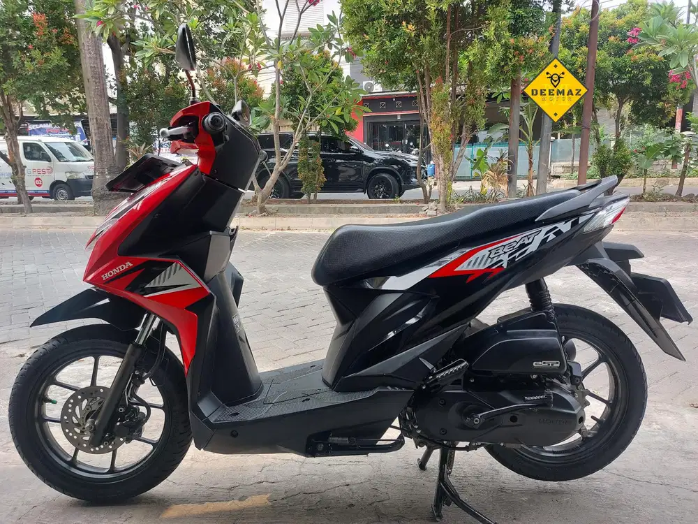 (DP 500 Rb)‼️ Honda Beat CBS Merah Hitam 2024 Cash / Kredit