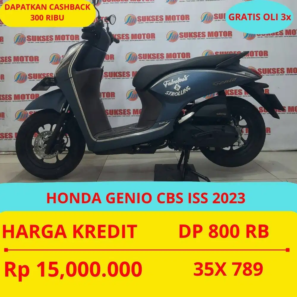 HONDA GENIO CBS ISS 2023 DP MURAH 800 RIBU GUYSS